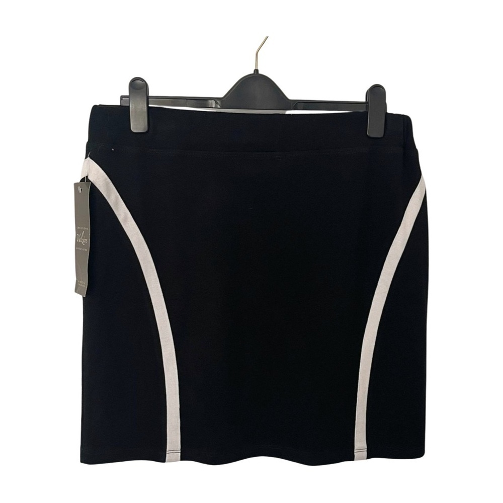 🇨🇦 Valzère Sport Mini Skirt – Black & White Graphic – NWT – XL